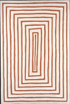 Abb. 6: Turkey Tolson Tjupurrula, Untitled, 1996, Acryl auf Leinwand, 90 x 60 cm, abgedruckt in: Aboriginal Art Galerie Bähr (Hg.): Das Verborgene im Sichtbaren. The Unseen in Scene, 2. Aufl., Speyer 2002, Ausst. Kat., S. 115