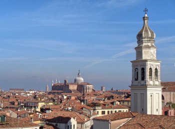 Larger image in new window. View across the rooftops of Venice, 2024